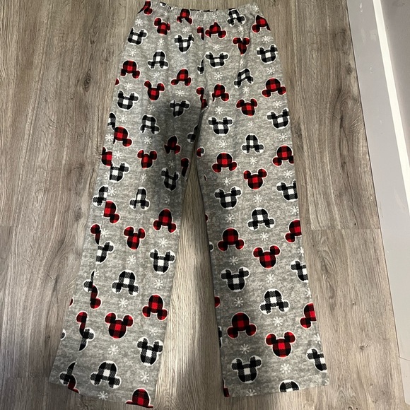 Disney Gray and Red Mickey Mouse Pajama Bottoms - Picture 1 of 3